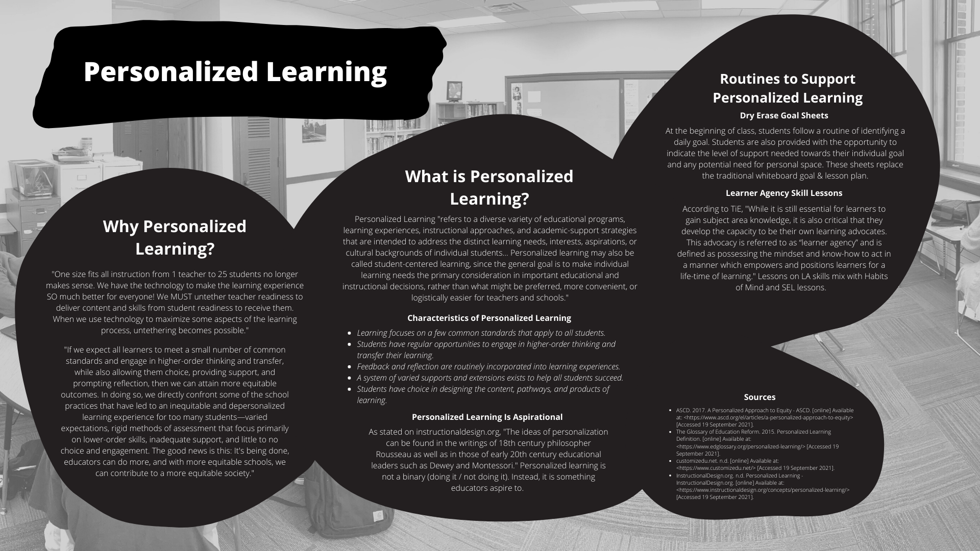 Overview poster of personalized learning